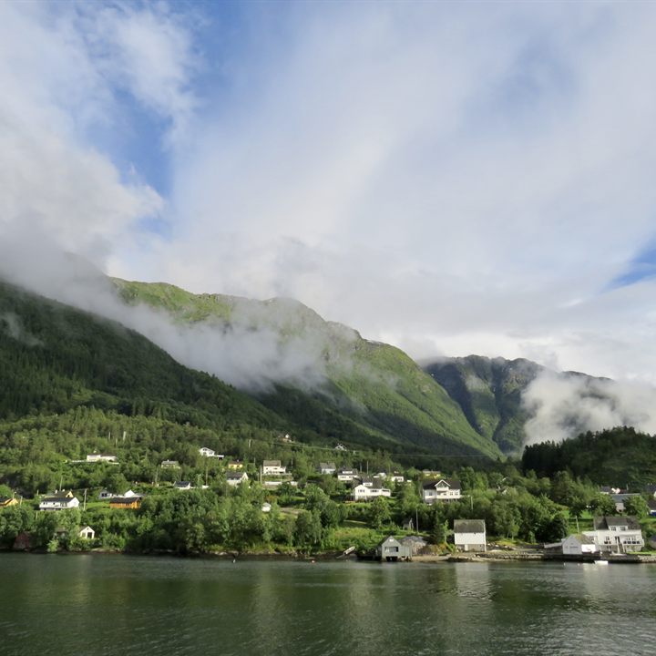 Scenic mountain landscape in Norway