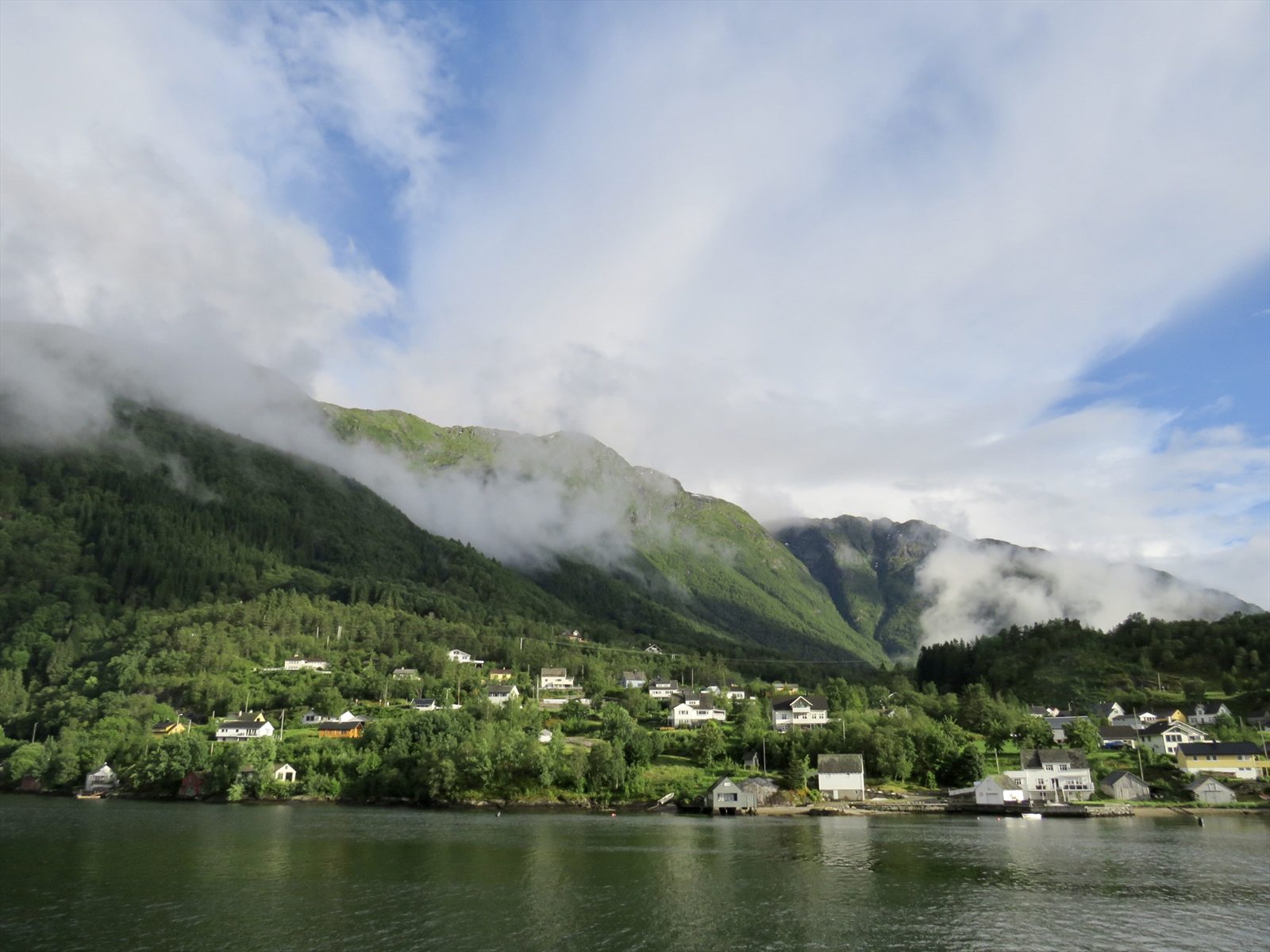 Dramatic scenic landscape in Norway